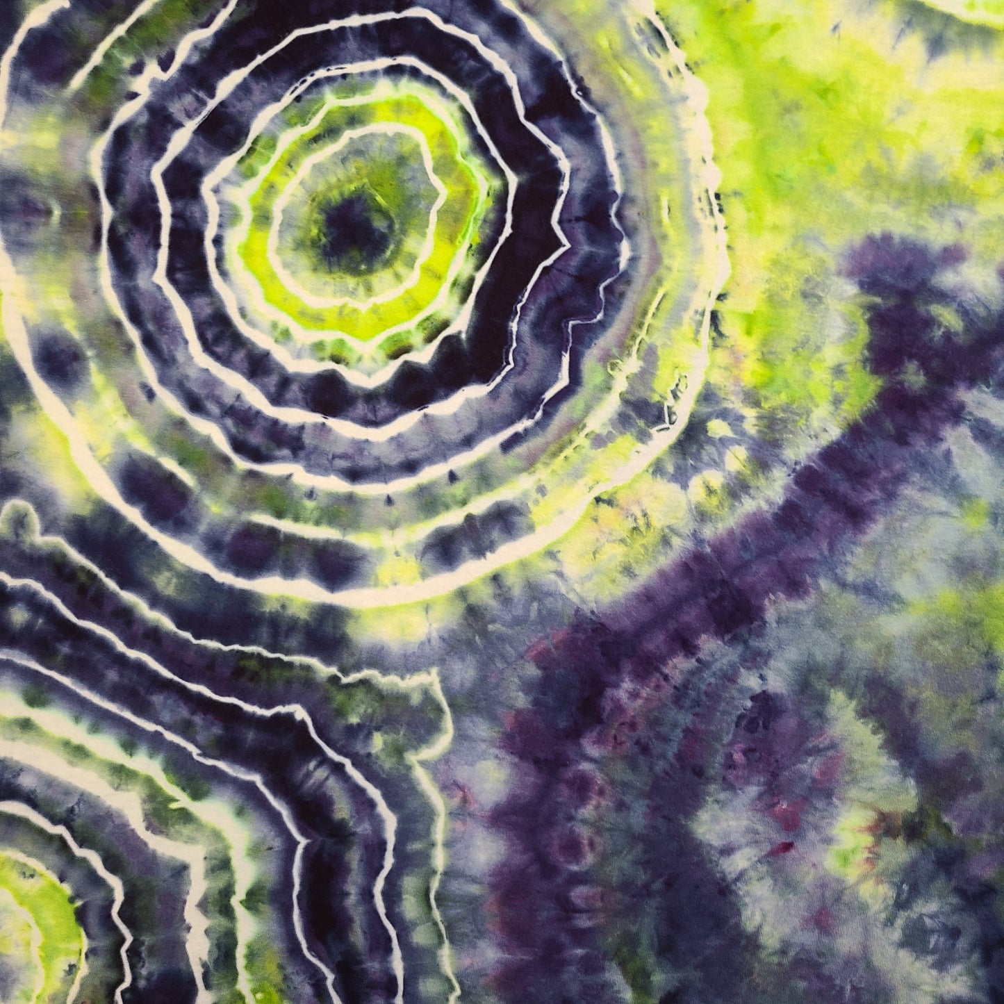 Neon Navy XL V Neck Tie Dye