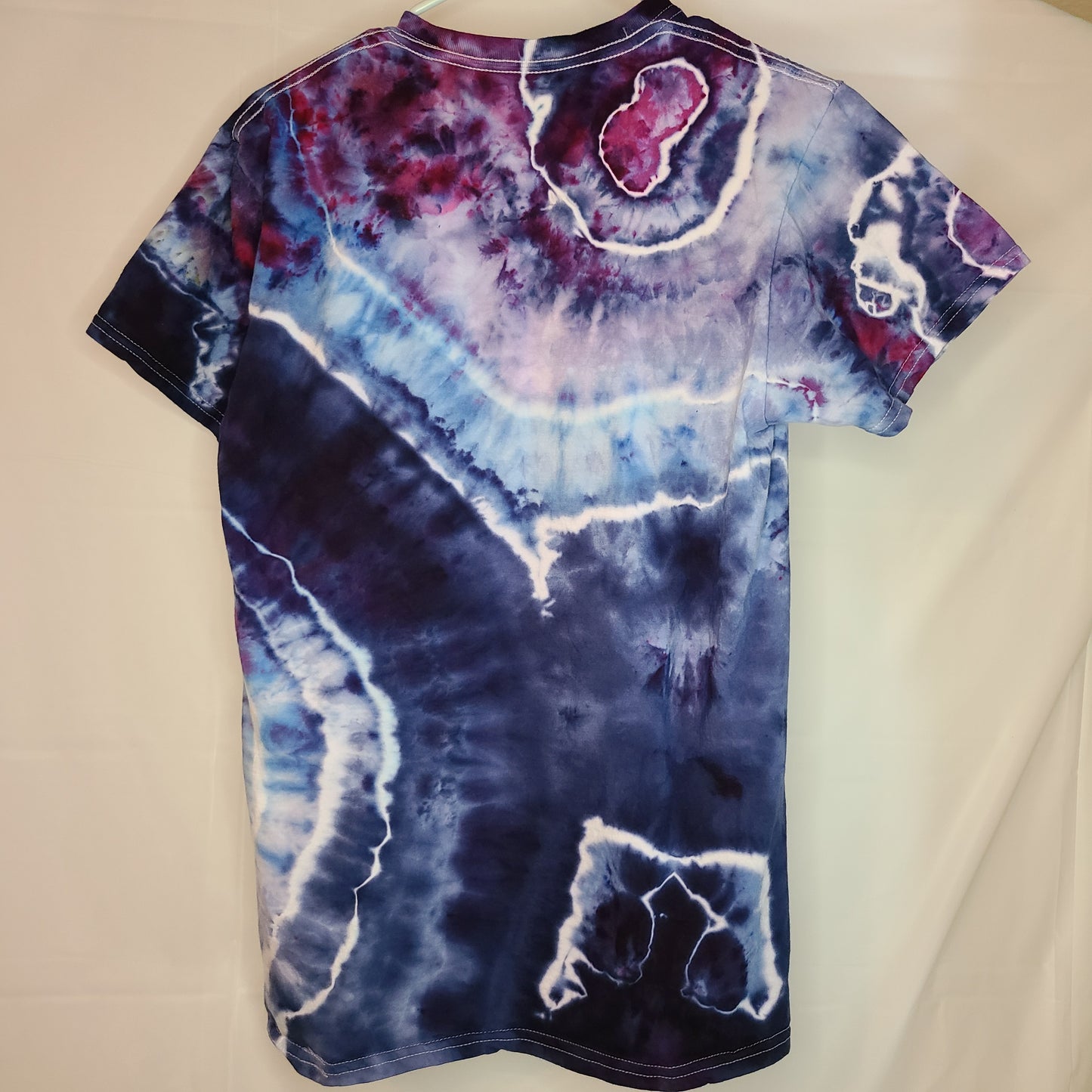 Navy Amethyst Medium Crew Tee Tie Dye