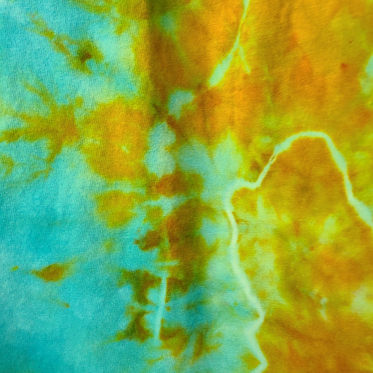 Light Blue Ocean L Crew Tee Tie Dye
