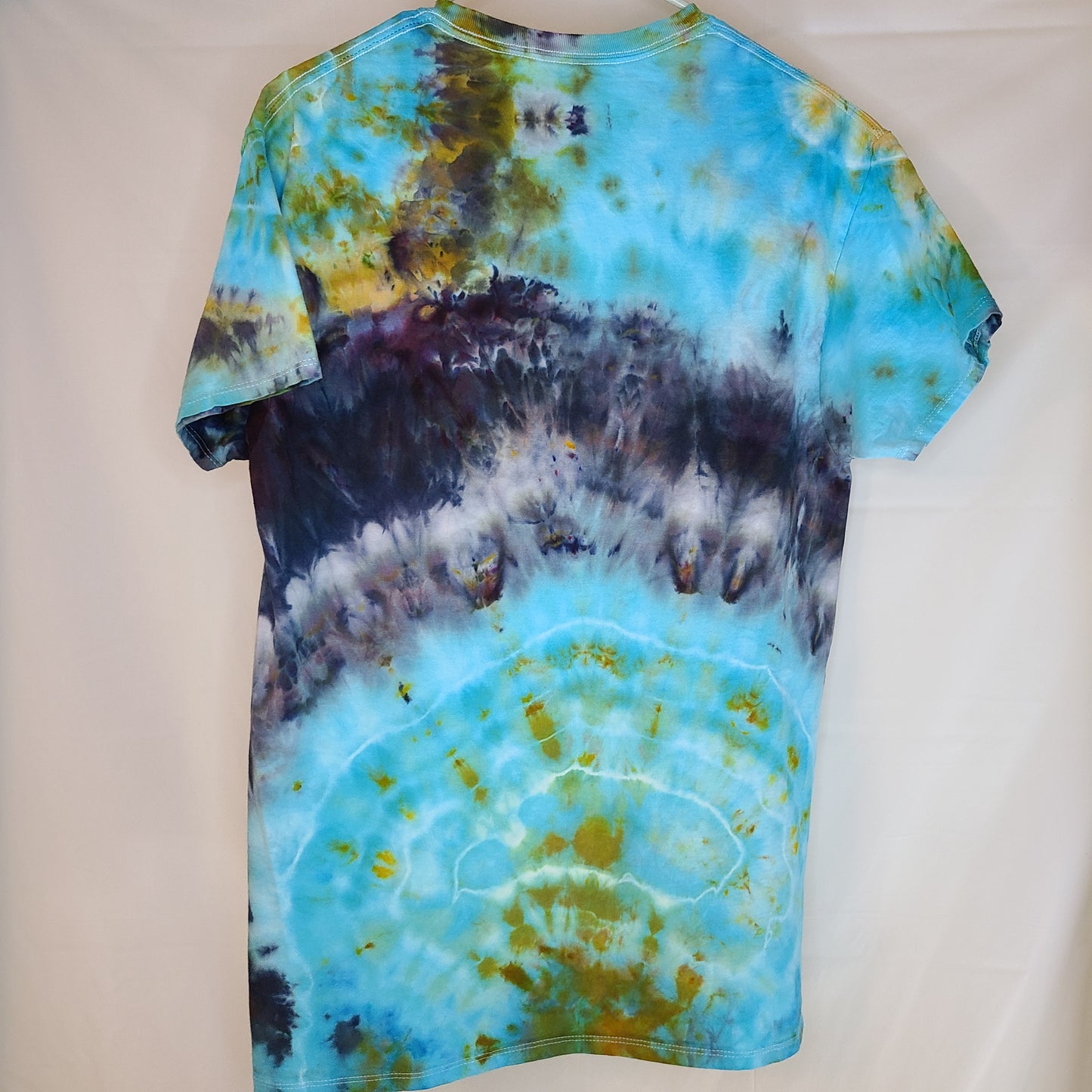 Light Blue Smoke L Crew Tee Tie Dye