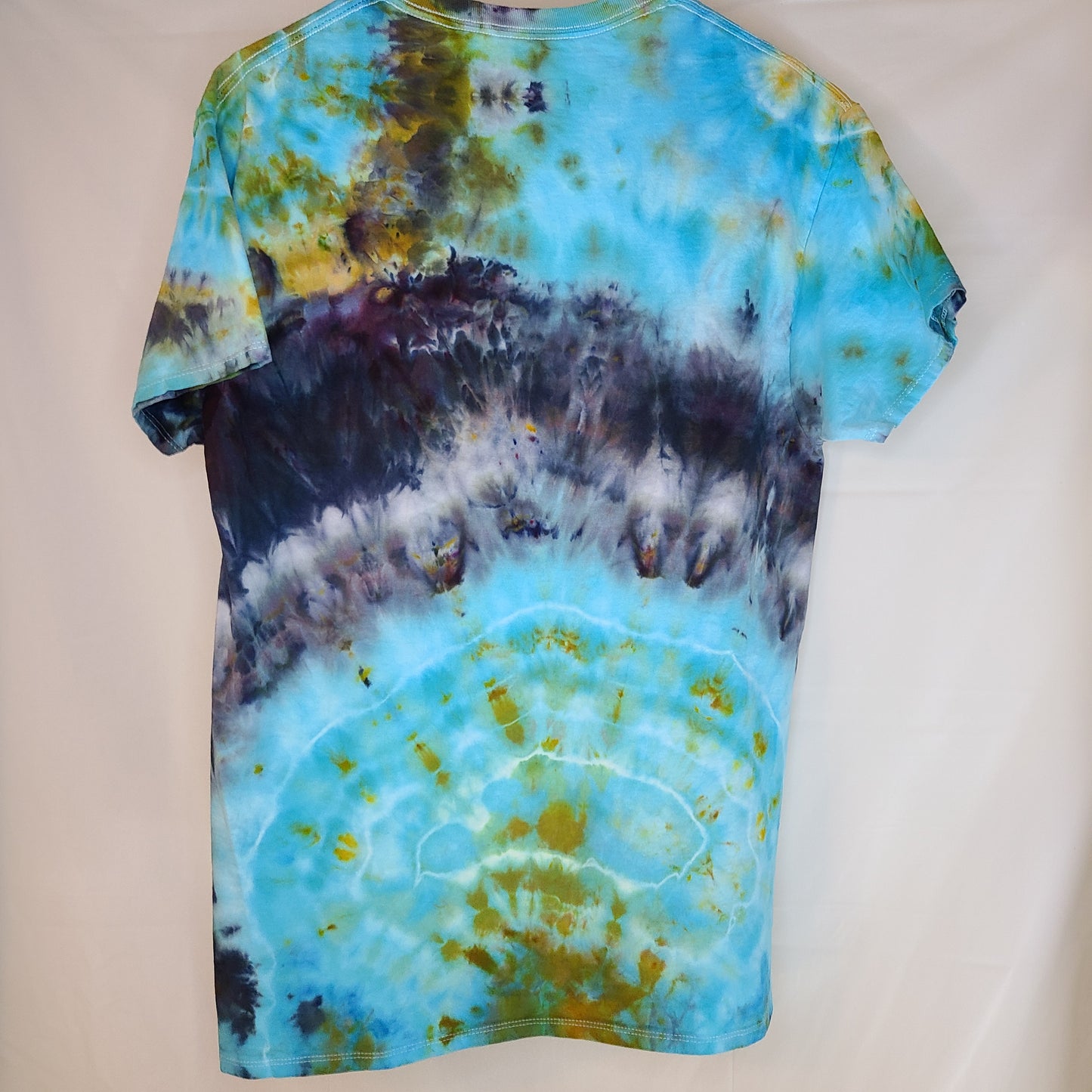 Light Blue Smoke L Crew Tee Tie Dye