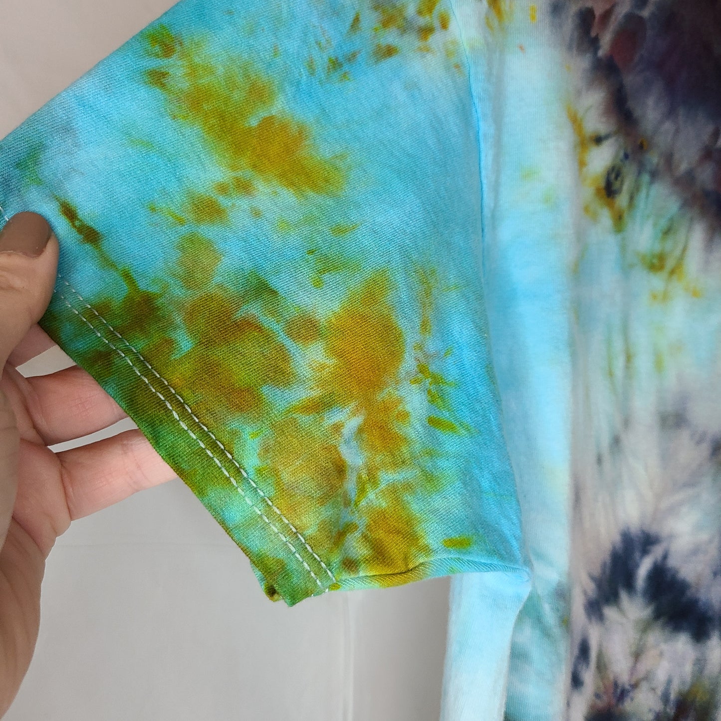 Smoked Ocean L Crew Tee Tie Dye