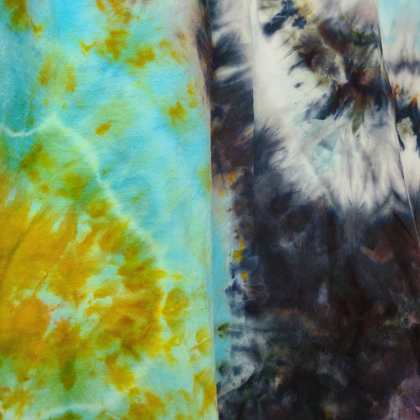 Smoked Ocean L Crew Tee Tie Dye