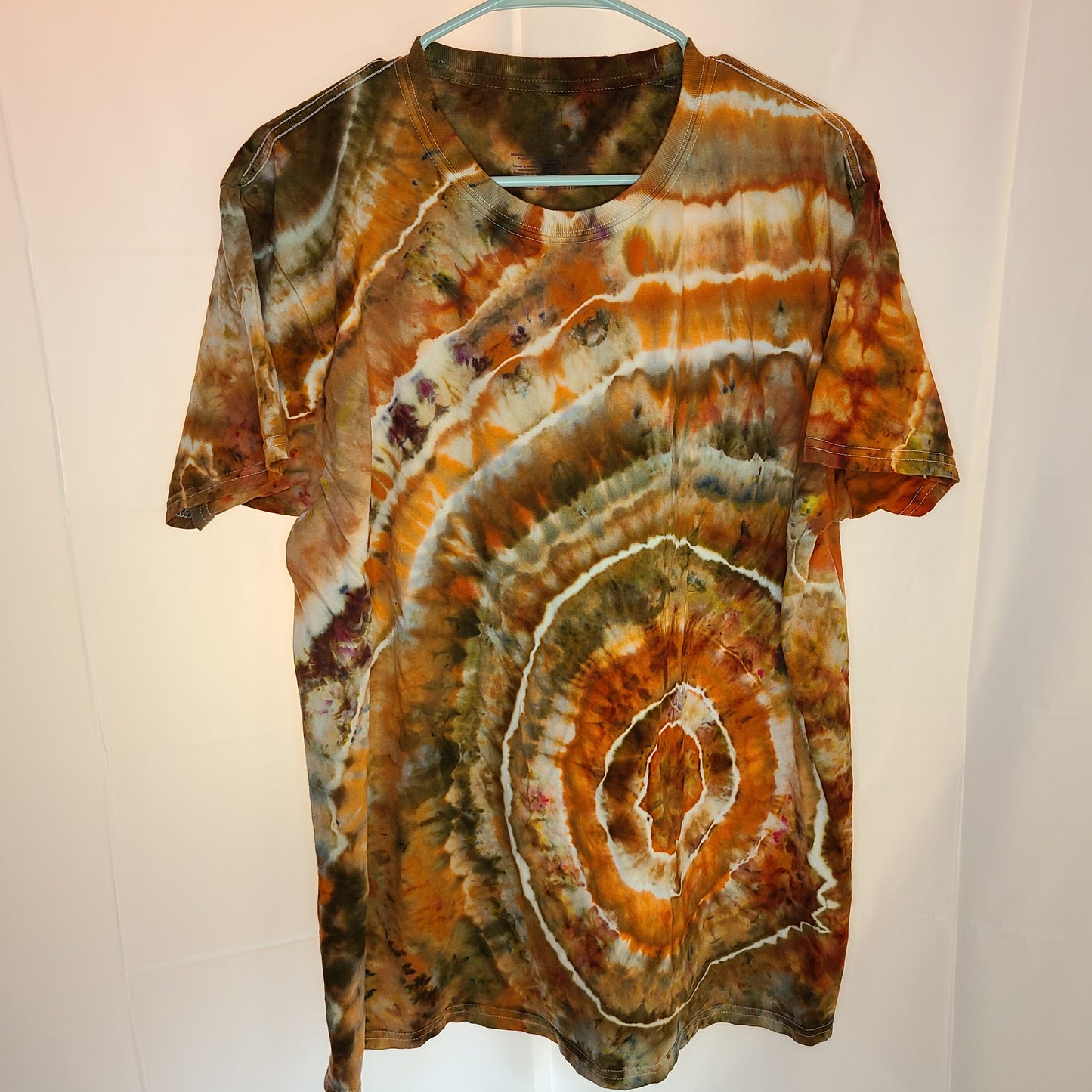 Orange Earth Geode XL Crew Tee Tie Dye