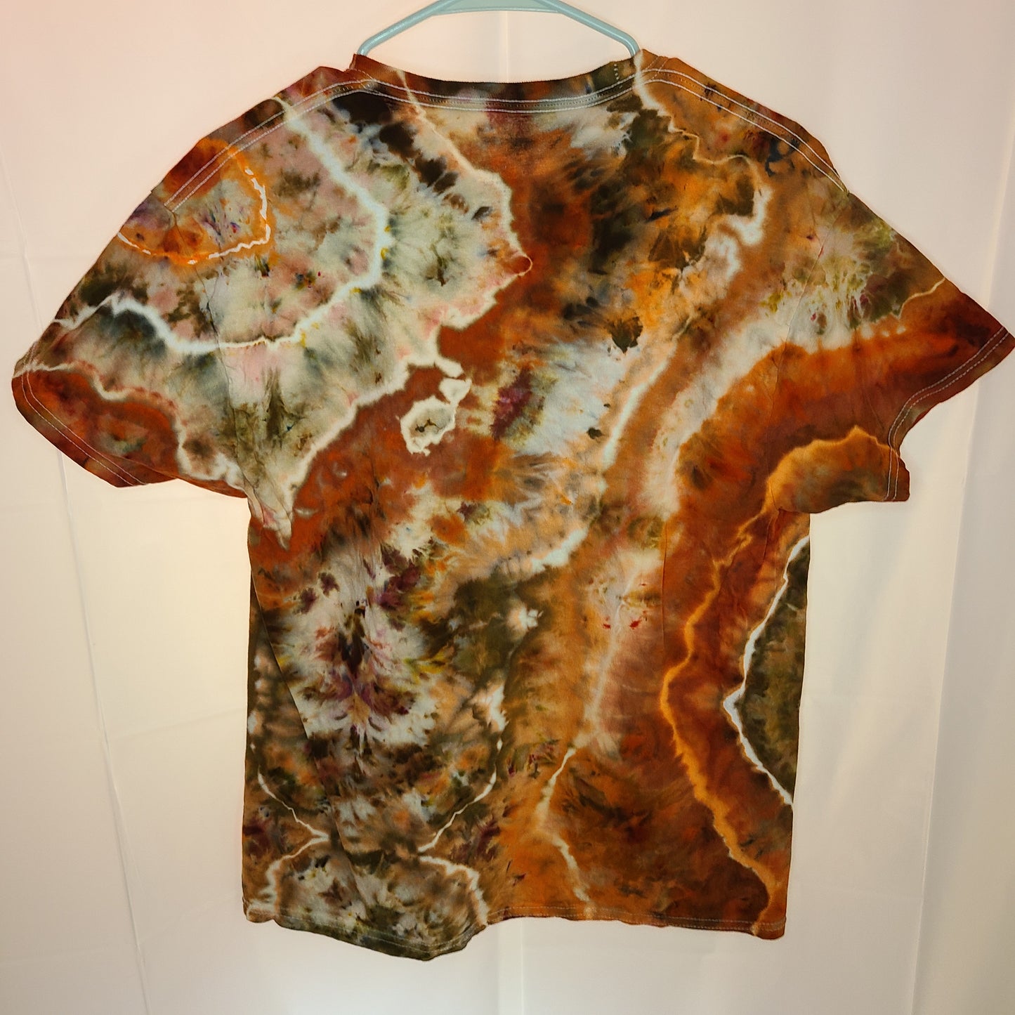 Orange Earth Geode Large Crew Tee Tie Dye