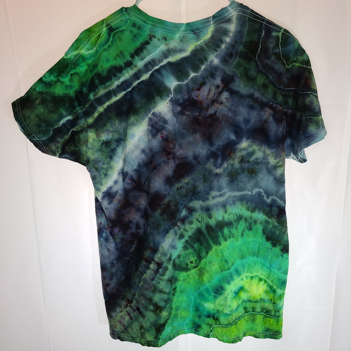 Smoked Emerald Geode Large Crew Tee Tie Dye