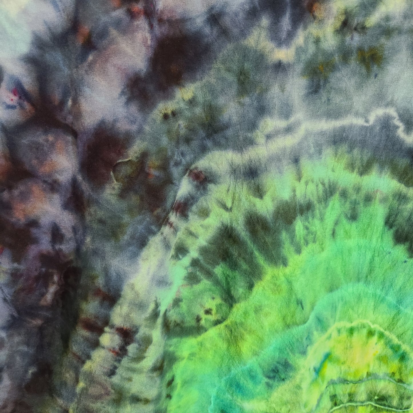 Smoked Emerald Geode Large Crew Tee Tie Dye