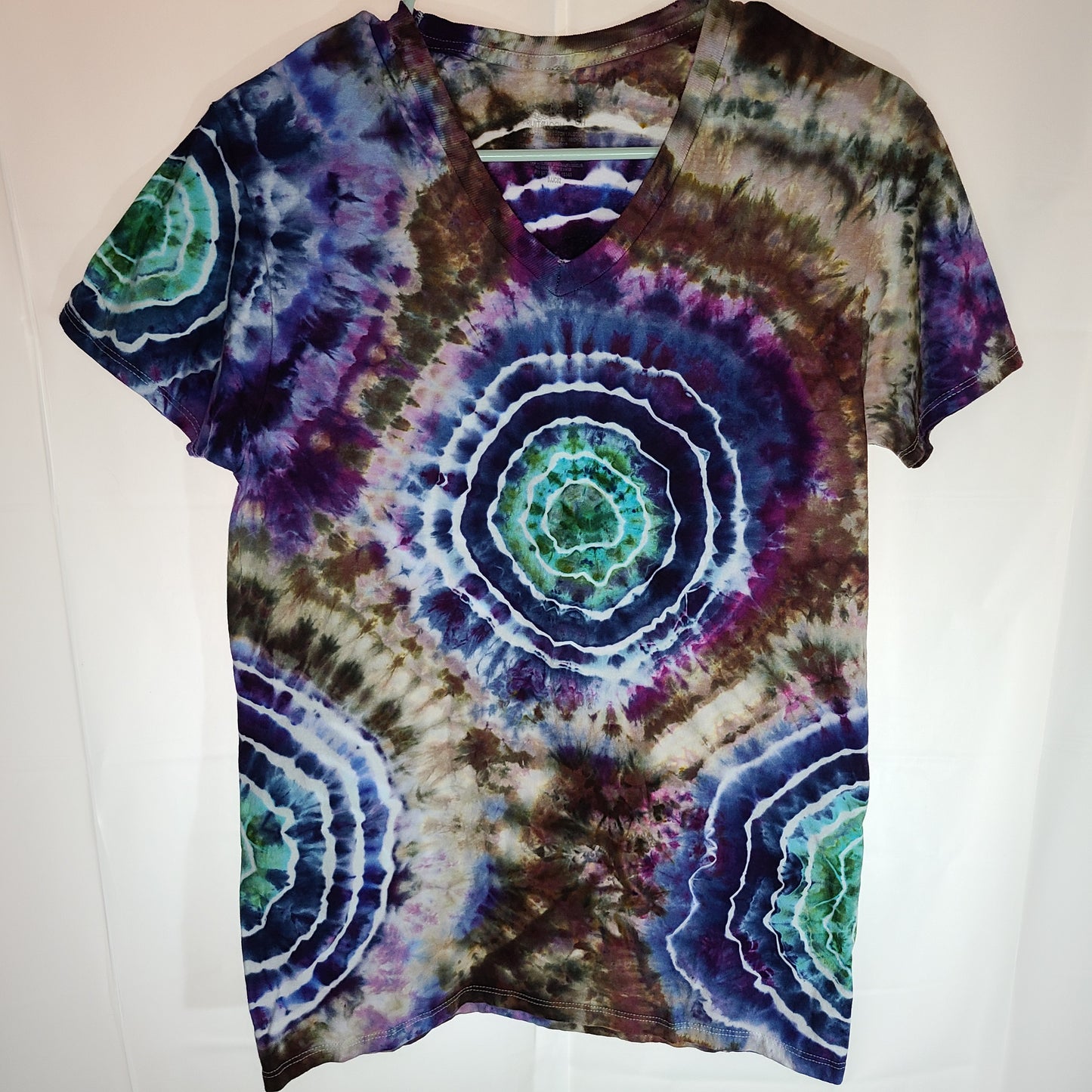 Mermaid Cove 2 Small V neck Tie Dye