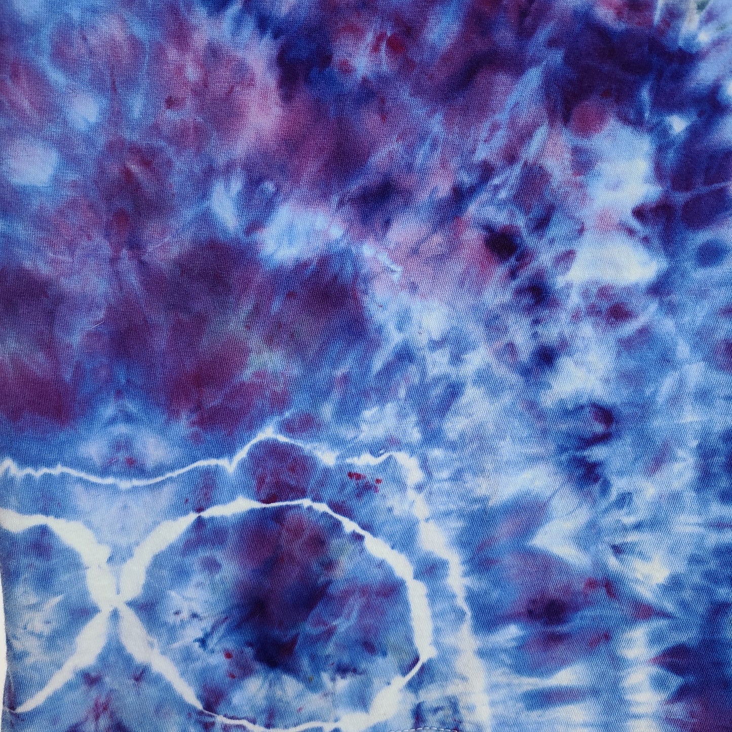 Dark Lavendar Small / XS Crew Tee Tie Dye
