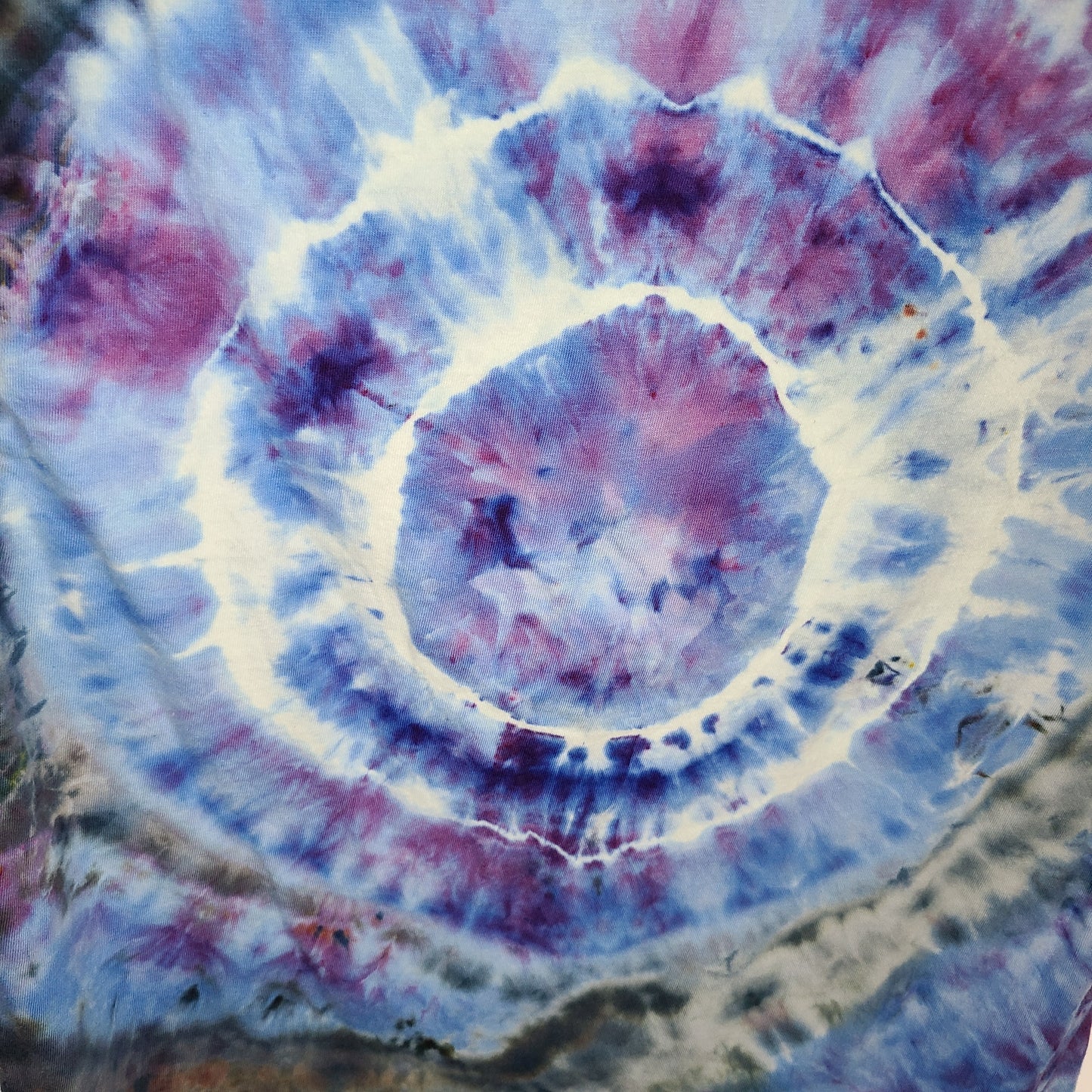 Dark Lavendar Small / XS Crew Tee Tie Dye