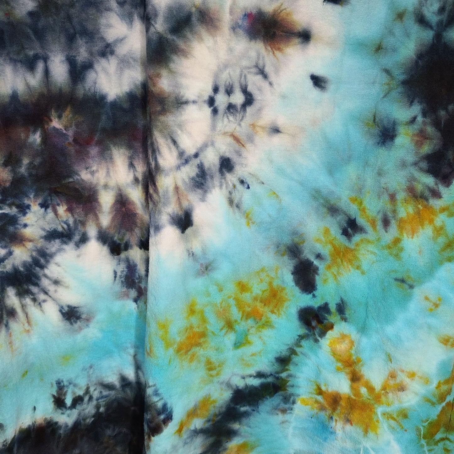 Light Blue Smoke XL Crew Neck Tie Dye Tee