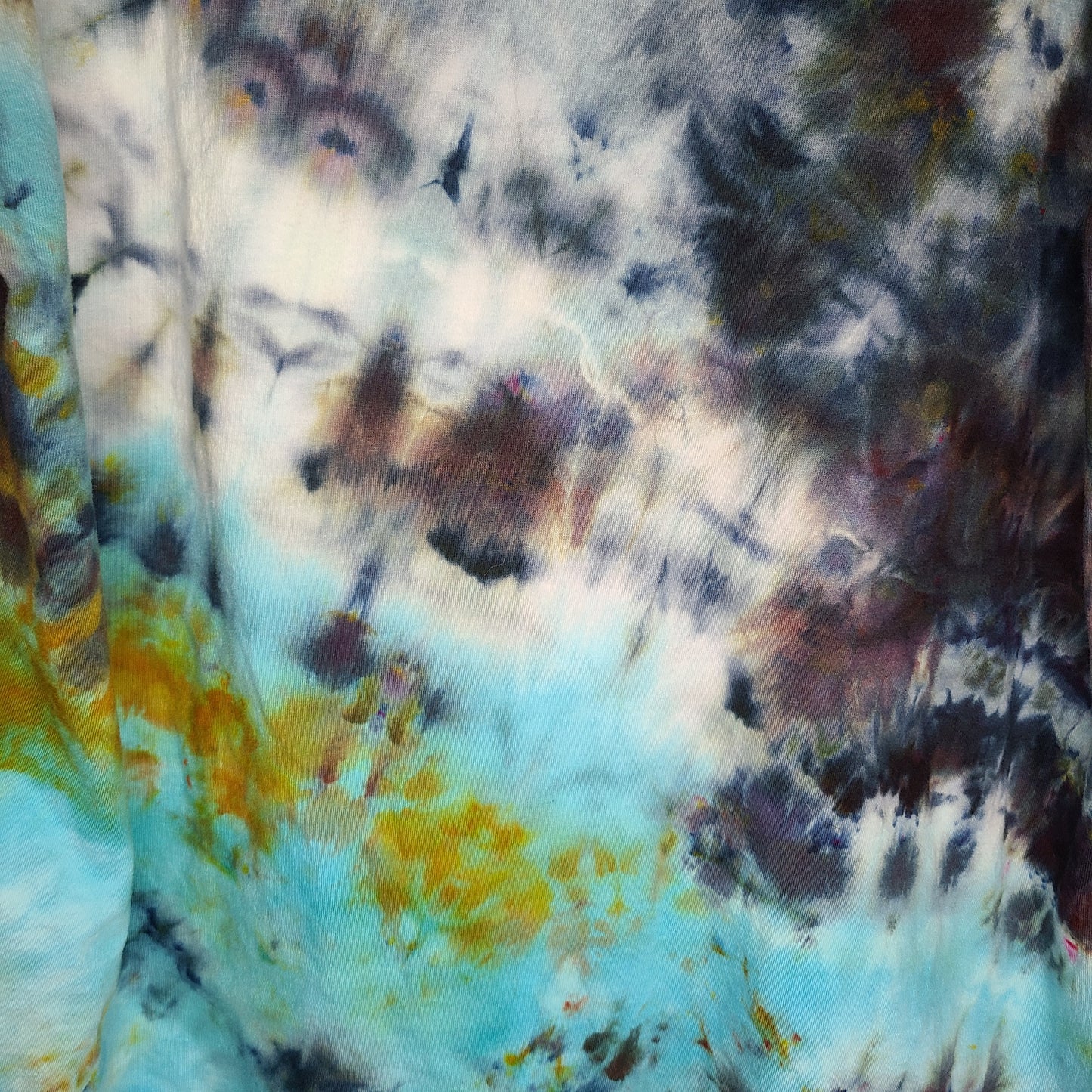 Light Blue Smoke XL Crew Neck Tie Dye Tee