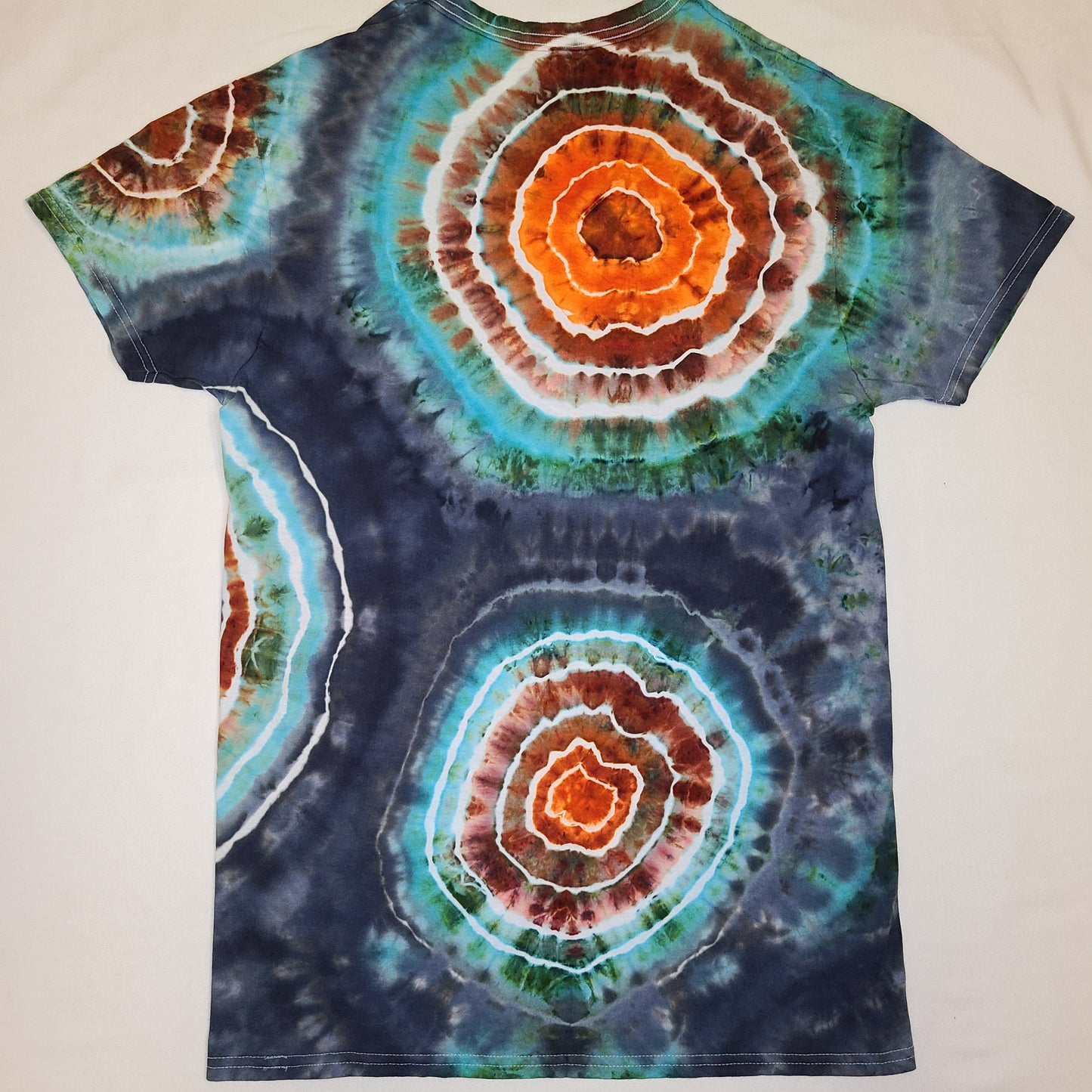 Dark Cloud Burst Medium V neck Tie Dye