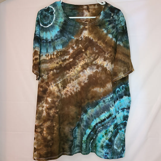 Aqua & Earth 2XL Crew Tee Tie Dye