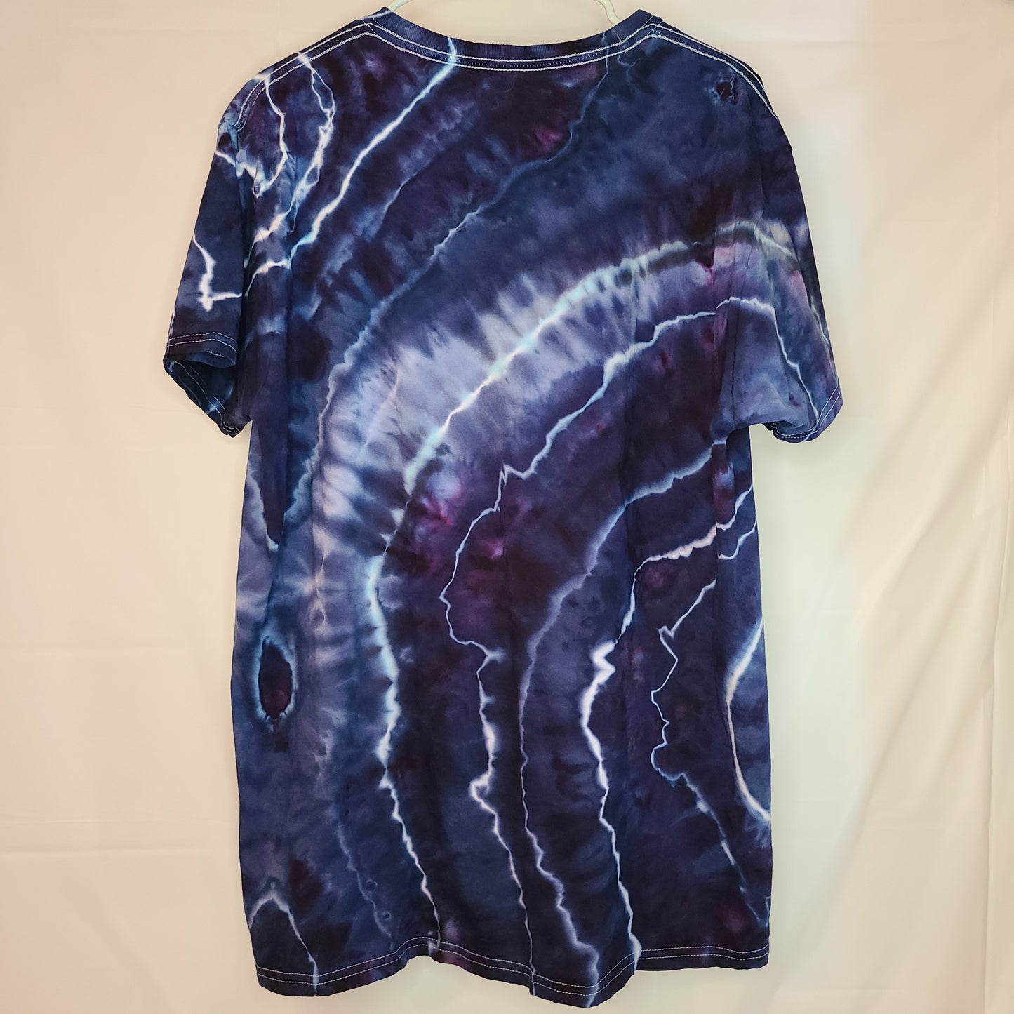 Navy Wavy XL Crew Tee Tie Dye