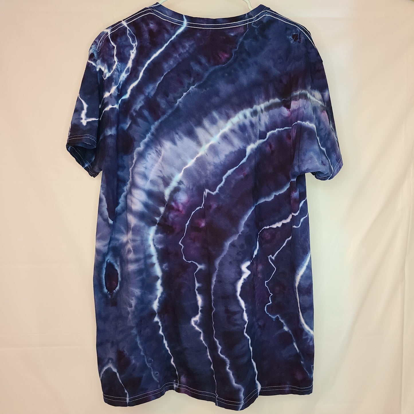 Navy Wavy XL Crew Tee Tie Dye