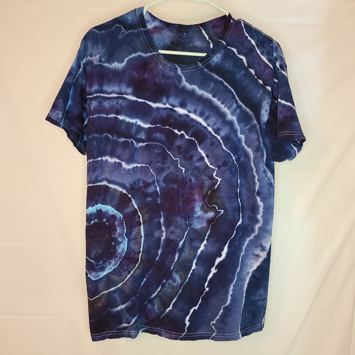 Navy Pools Large Crew Tee Tie Dye