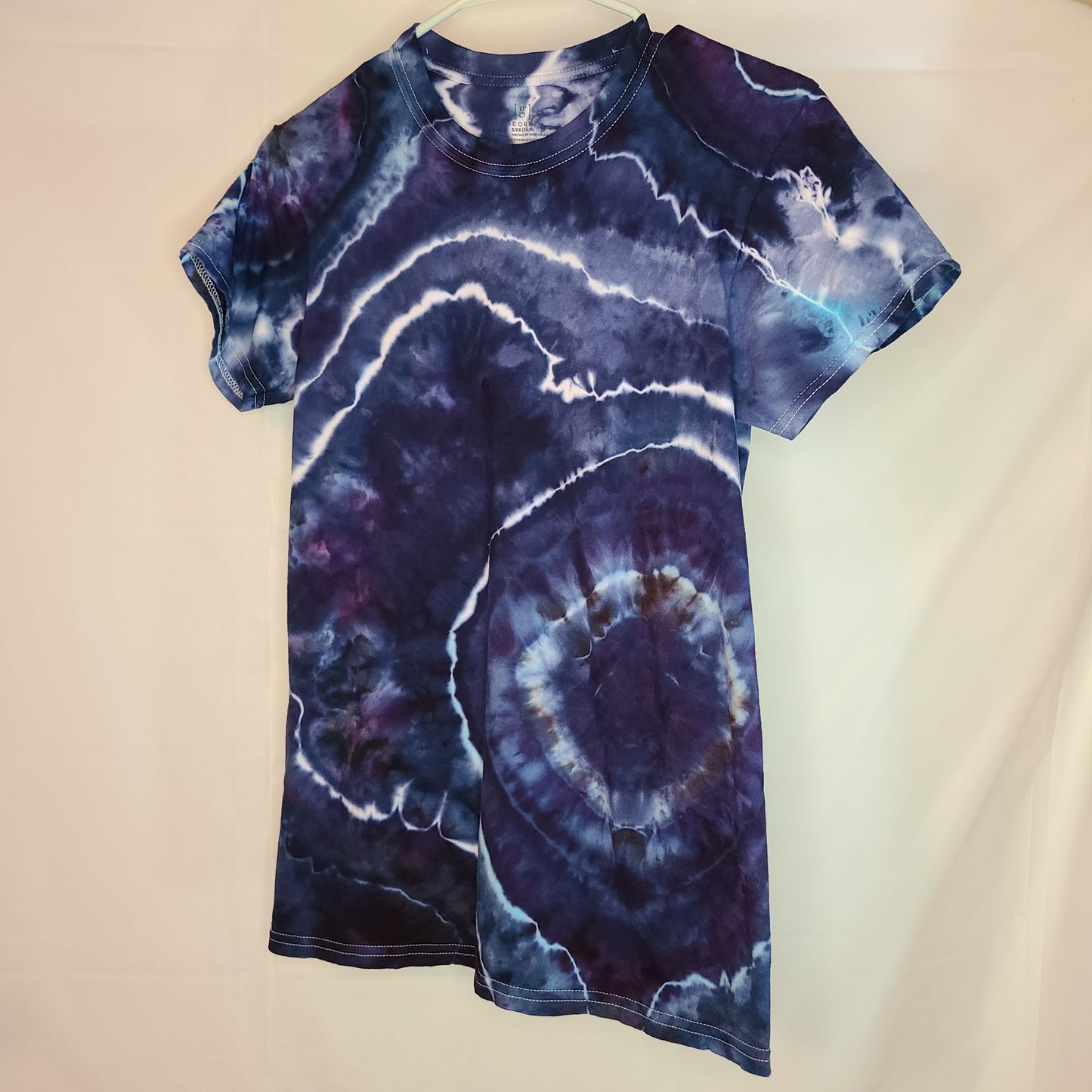 Wavy Navy Extra Small Crew Tee Tie Dye