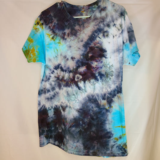 Smoked Ocean L Crew Tee Tie Dye