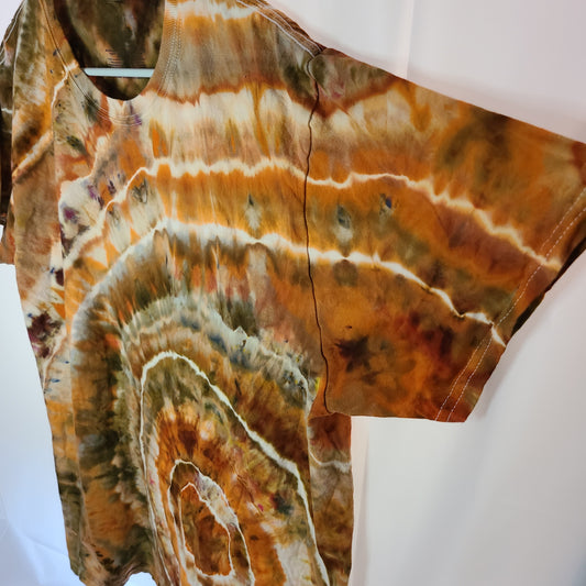 Orange Earth Geode XL Crew Tee Tie Dye