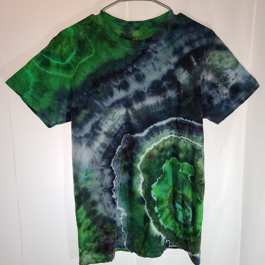 Smoked Emerald Geode Medium Crew Neck Tie Dye