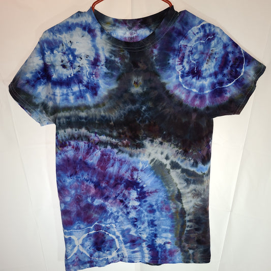 Dark Lavendar Small / XS Crew Tee Tie Dye
