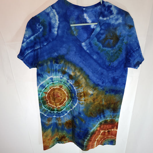 Cloud Island Geode Small V neck Tie Dye