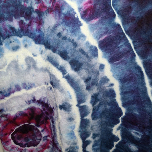 Geode of Navy Amethyst L Crew Tee Tie Dye