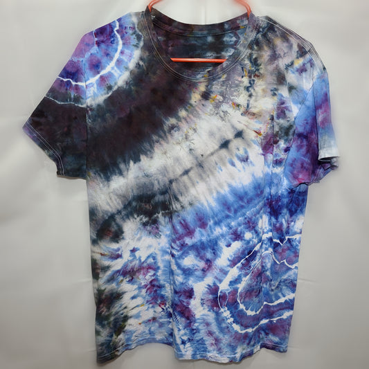 Smokey Lavendar Large Crew Tee Tie Dye