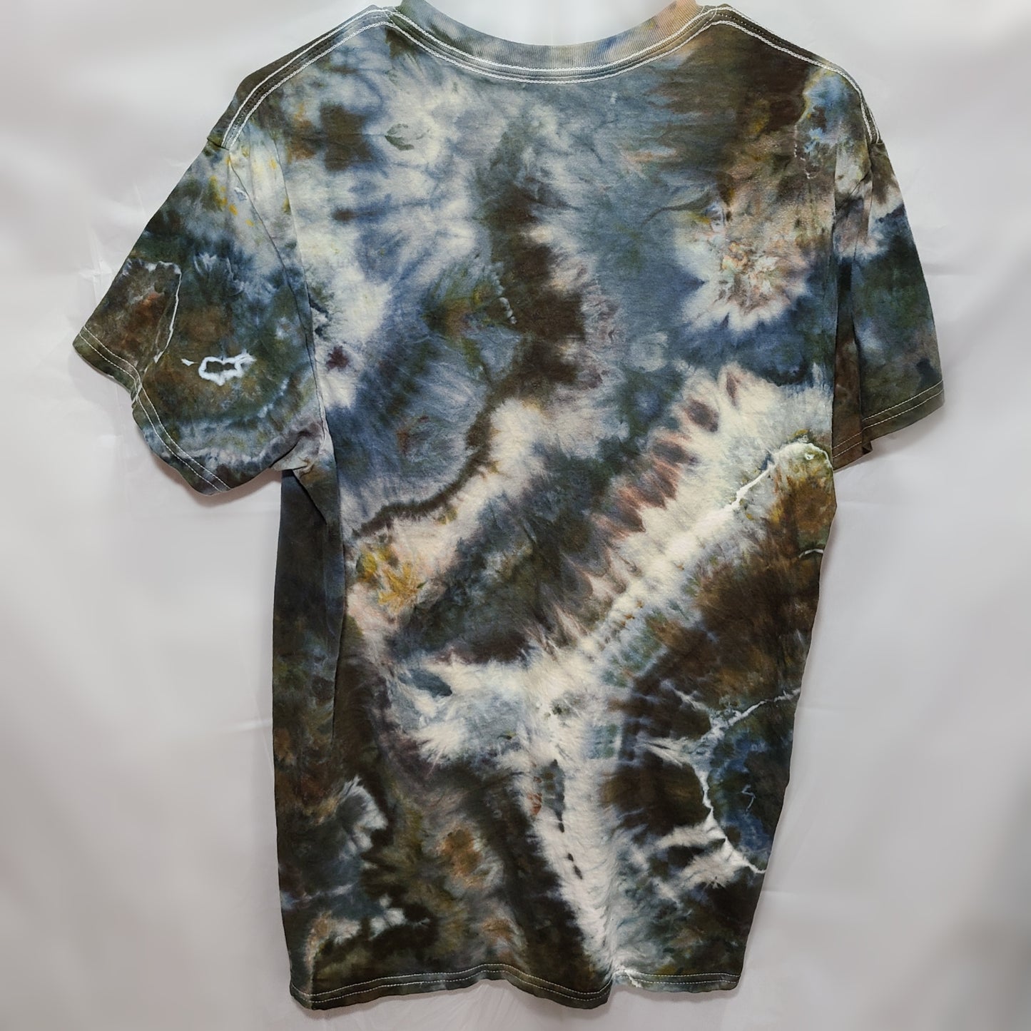 Slate Mushroom Geodes Large Crew Tee Tie Dye